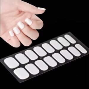 Stikers de 16 uñas - Blanco