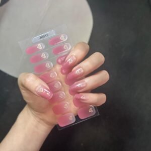 Stikers de 16 uñas - Corazones