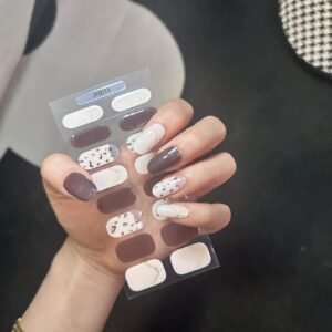 Stikers de 16 uñas - Chocolate